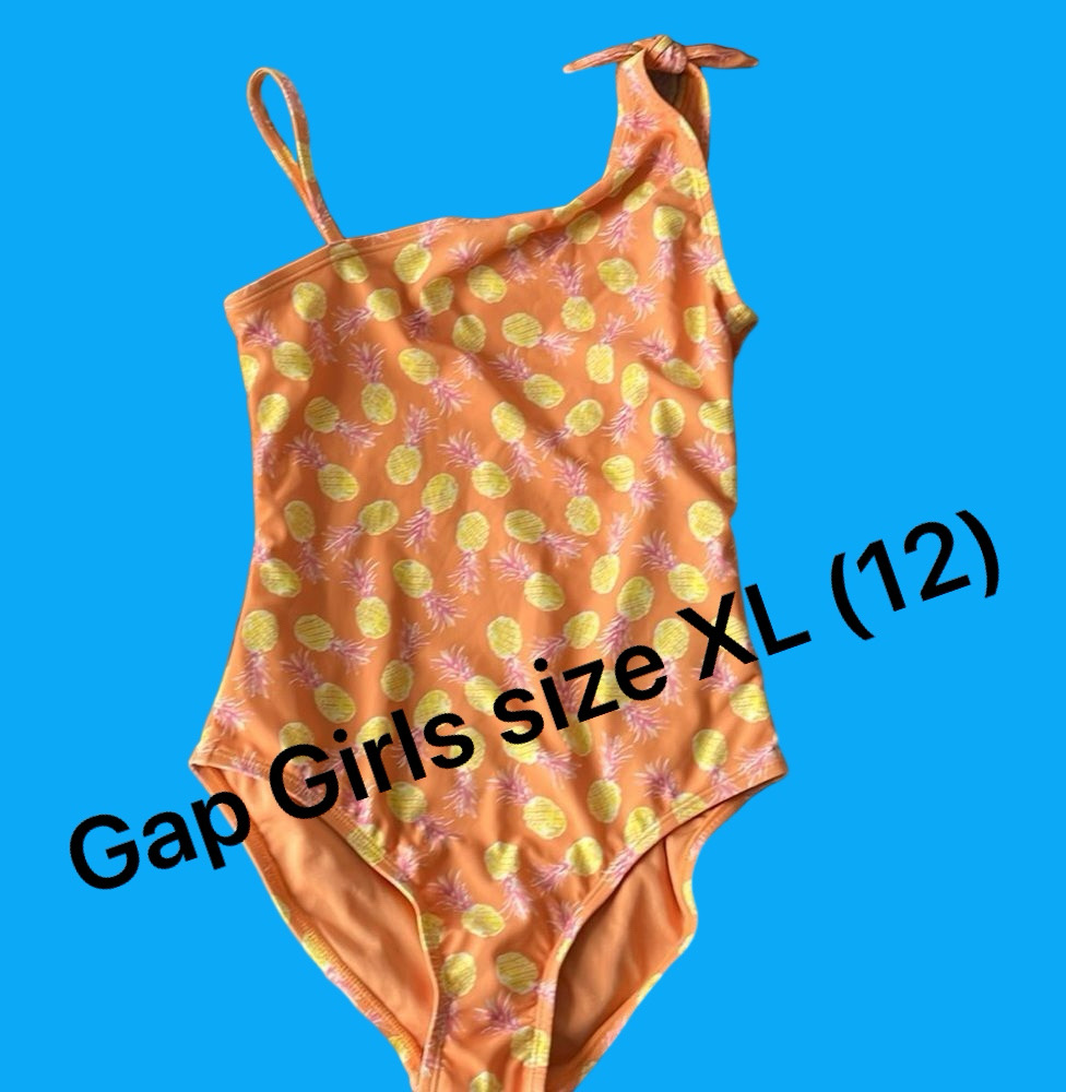 NWT Gap kids pineapple, one piece, bathing suit size XL 12